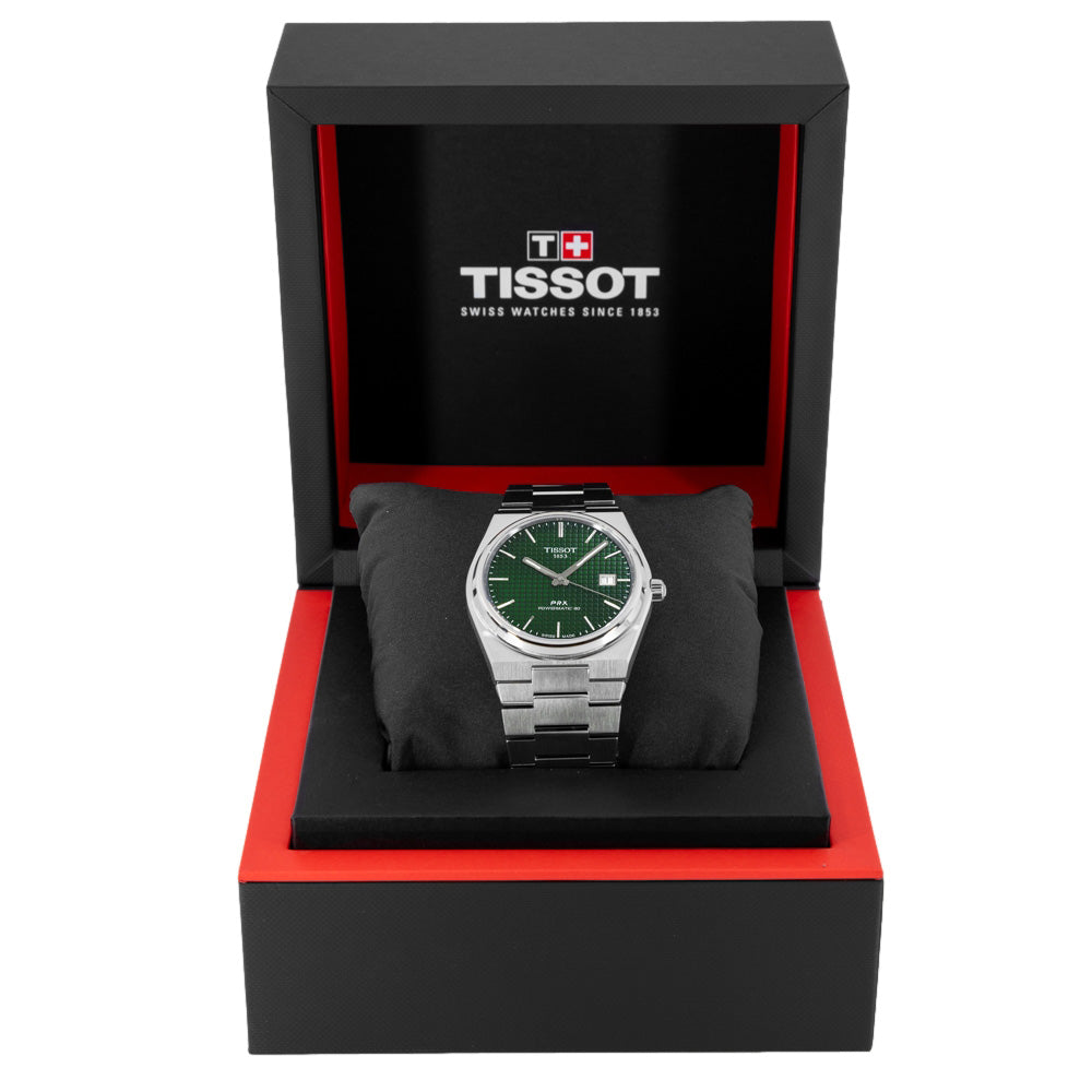 T1374071109100-Tissot Men's T137.407.11.091.00 PRX Green Dial Watch