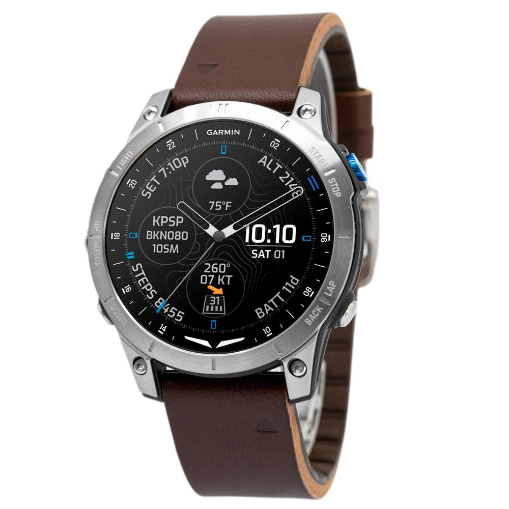 Garmin 010-02582-55 D2™ Mach 1 Aviator Titanium Smartwatch