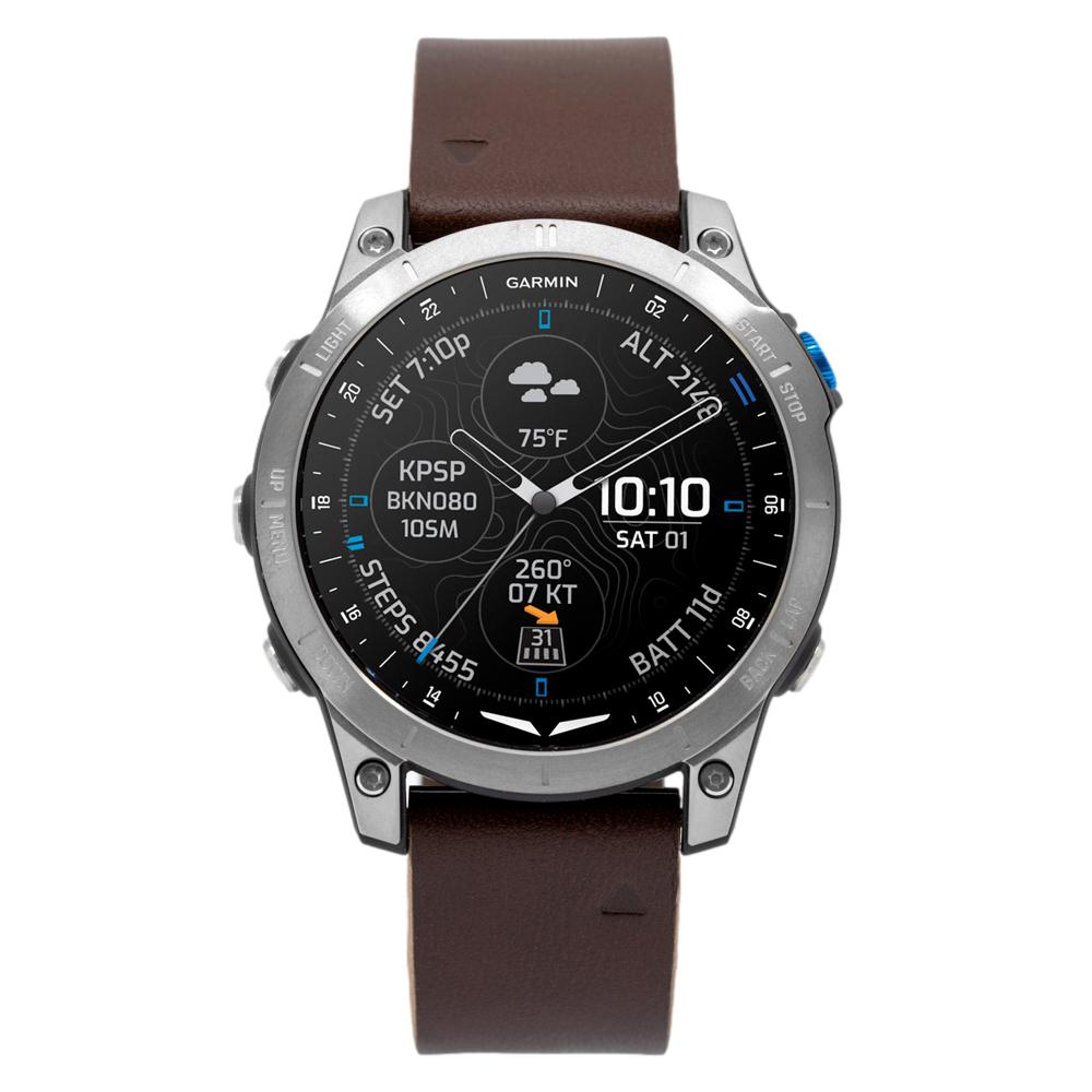 Garmin 010-02582-55 D2™ Mach 1 Aviator Titanium Smartwatch