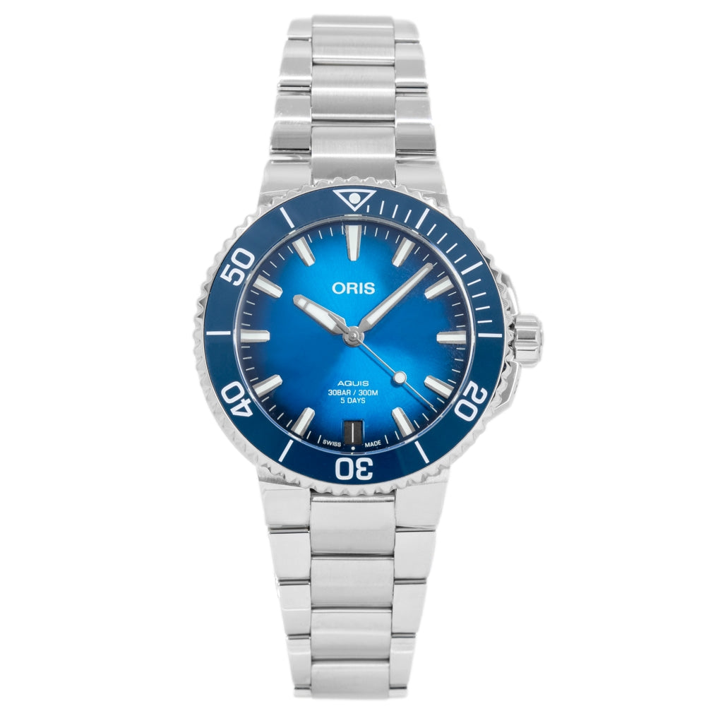 Oris 01 400 7769 4135-07 8 22 09PEB Aquis Blue Dial Watch