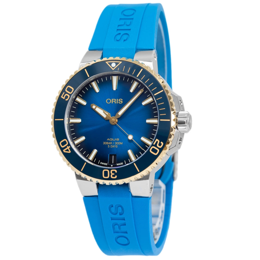 Oris Men's 01 400 7769 6355-07 4 22 75FC Aquis Date 400