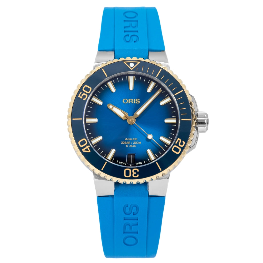 Oris Men's 01 400 7769 6355-07 4 22 75FC Aquis Date 400