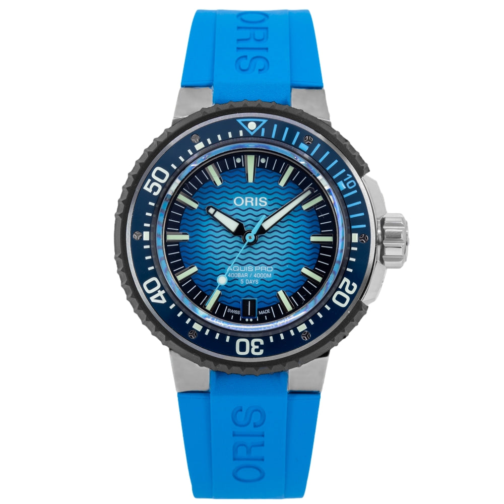 Oris Men's 01 400 7777 7155-Set Aquis Pro 4000m 49.5mm Auto