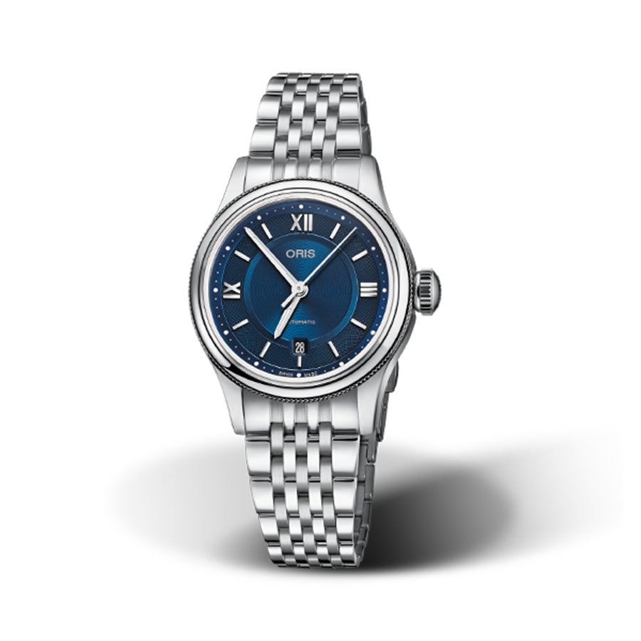 Oris 01561 7718 4075-07 8 14 10 Classic Date Blue Dial Watch