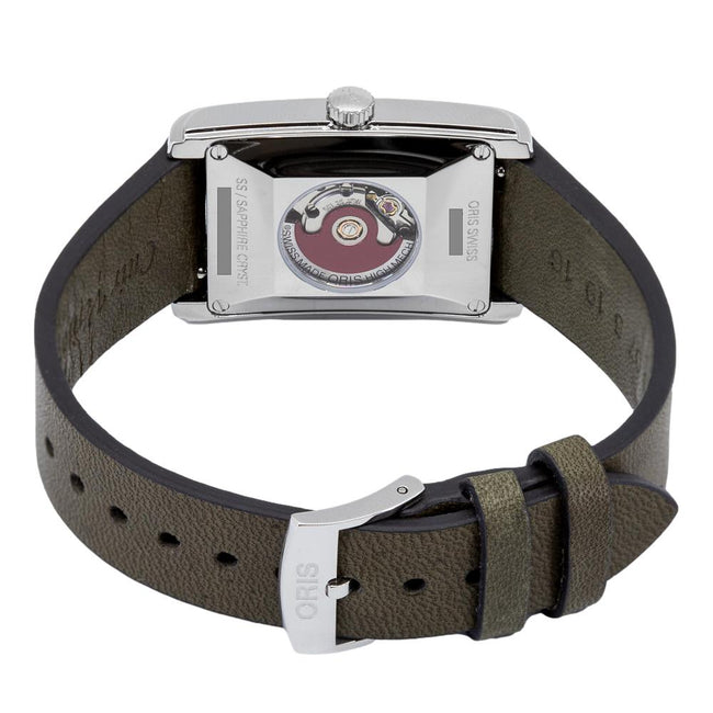 Oris 01 561 7783 4063-07 5 19 16 Rectangular Grey Dial Watch