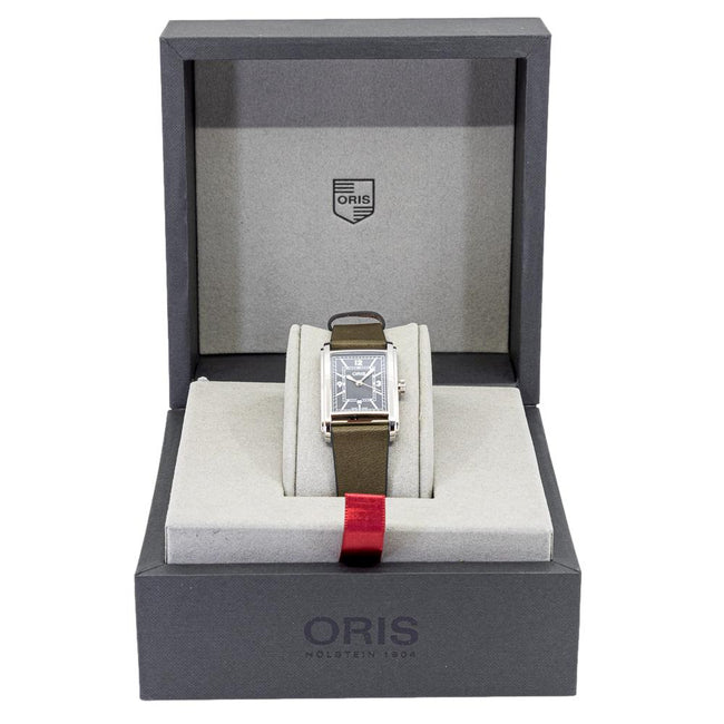 Oris 01 561 7783 4063-07 5 19 16 Rectangular Grey Dial Watch