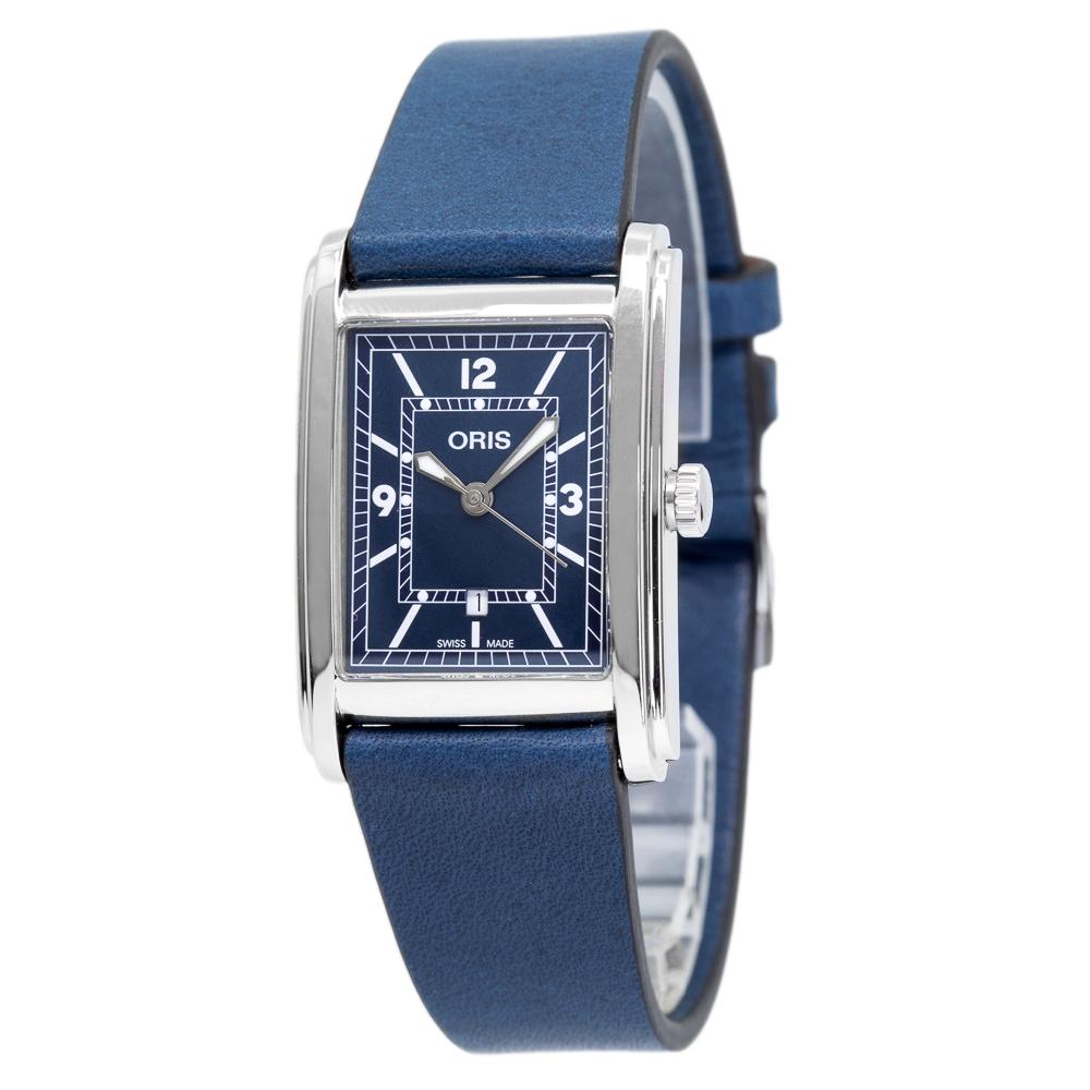 Oris 01 561 7783 4065-07 5 19 17 Rectangular Blue Auto