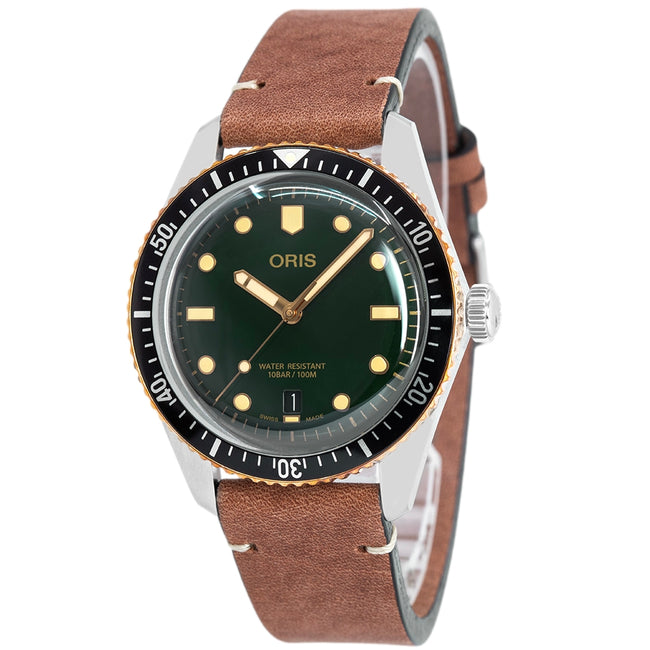 Oris 01 733 7707 4357-07 5 20 45 Divers 65 Green Dial Auto