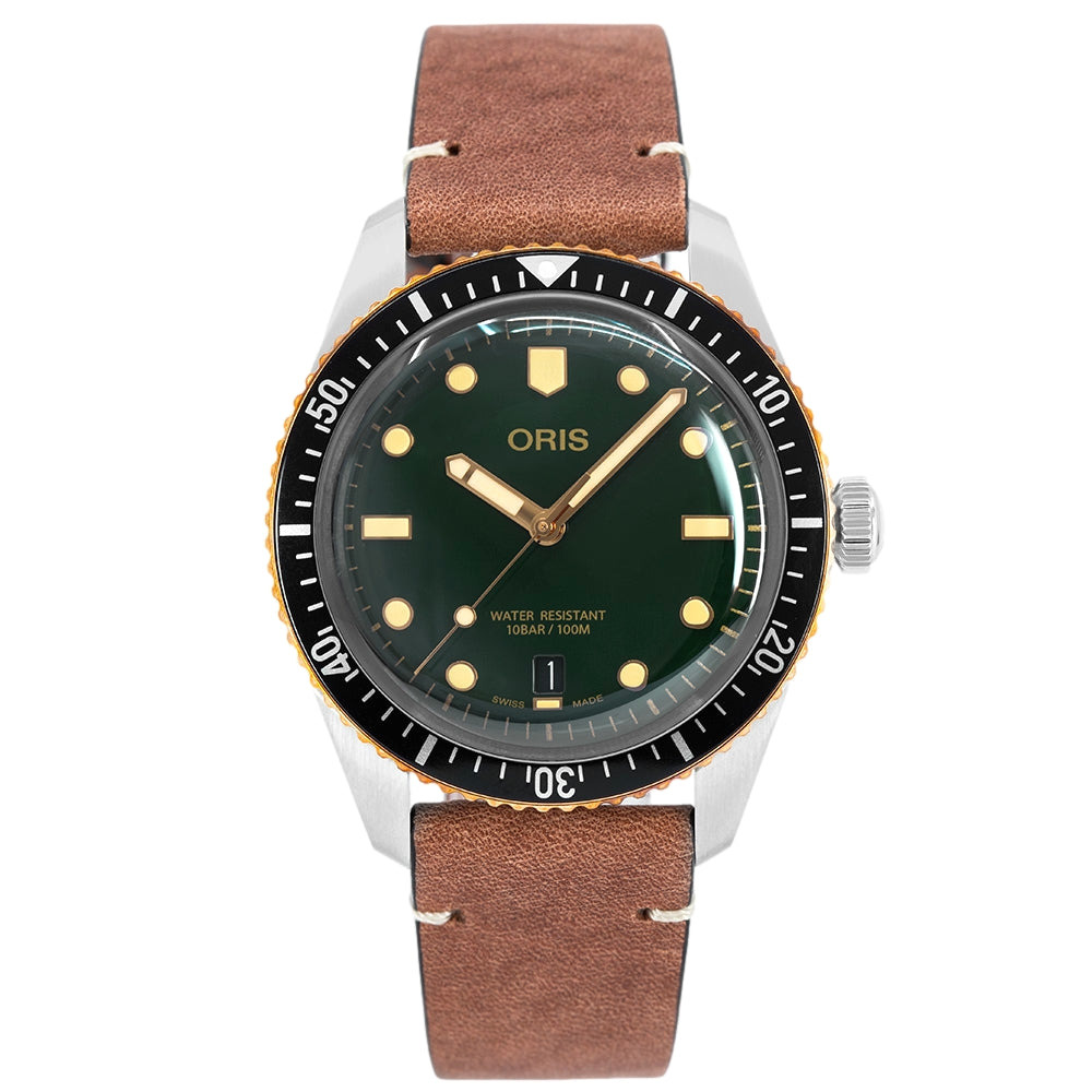 Oris 01 733 7707 4357-07 5 20 45 Divers 65 Grünes Zifferblatt Uhr