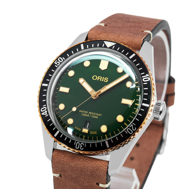 Oris 01 733 7707 4357-07 5 20 45 Divers 65 Green Dial Auto