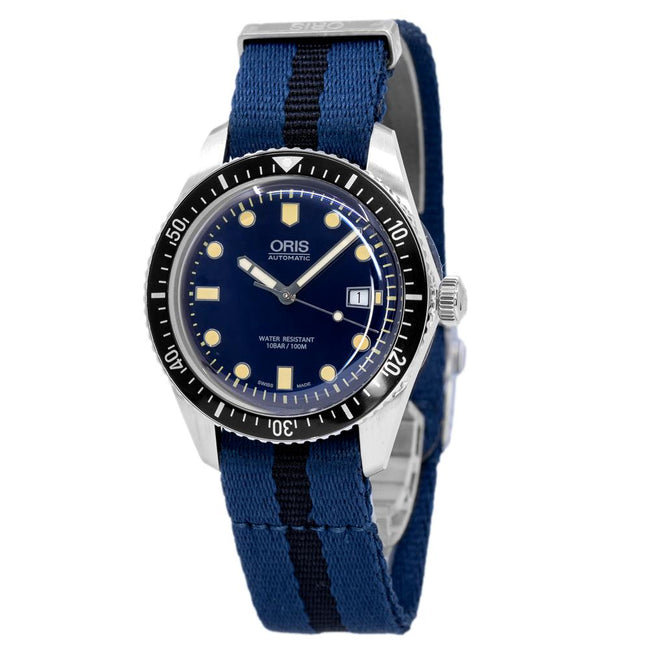 Oris 01 733 7720 4055-07 5 21 28FC Divers 65 Blue Dial Watch