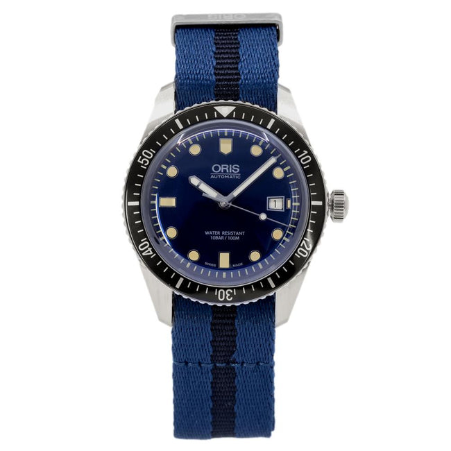 Oris 01 733 7720 4055-07 5 21 28FC Divers 65 Blue Dial Watch