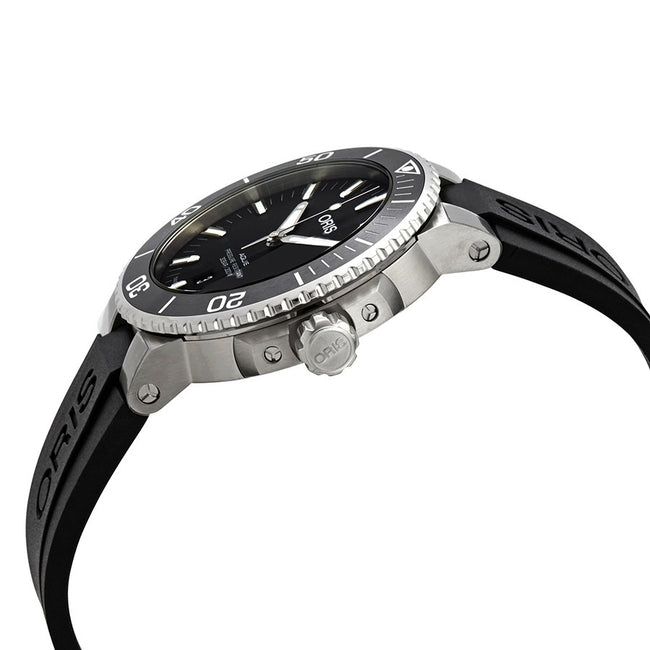 Oris 01 733 7730 4124-07 4 24 64EB Aquis Black Dial Watch