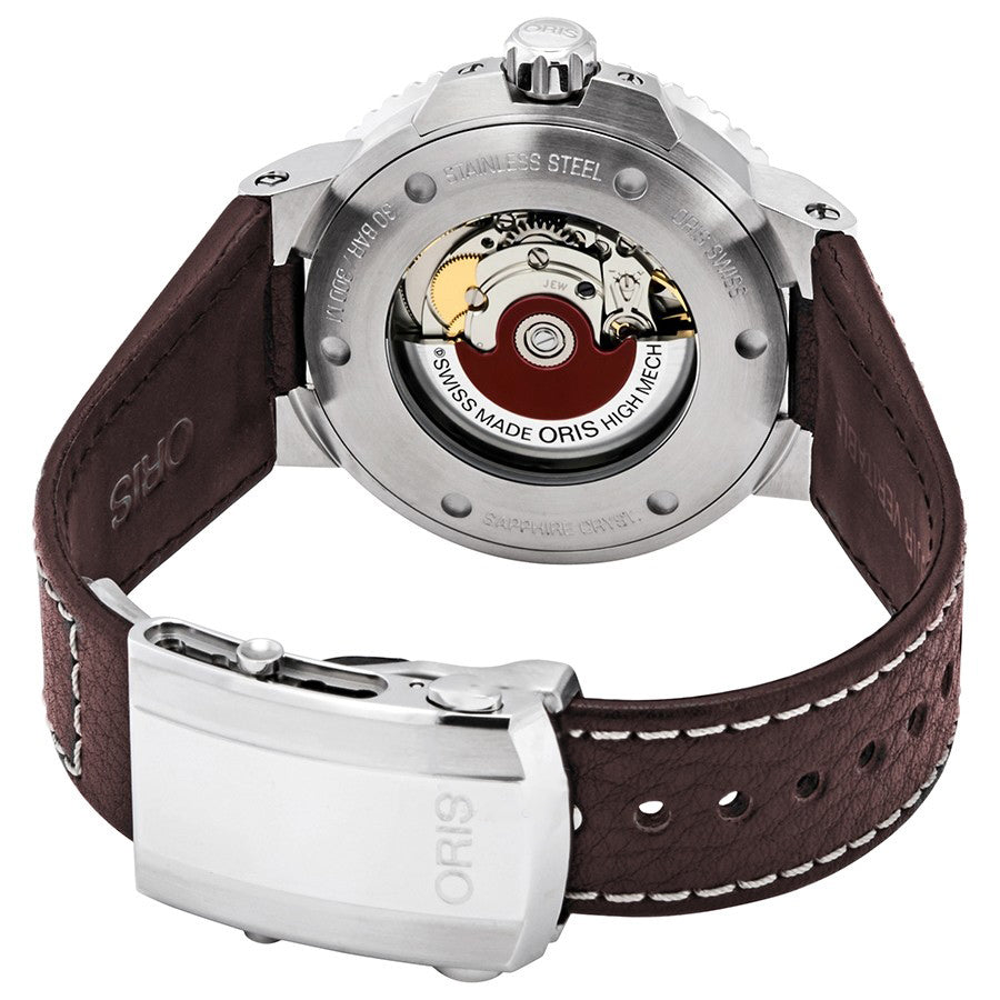 Oris 01 733 7730 4134-07 5 24 10EB Aquis Schwarzes Zifferblatt Uhr