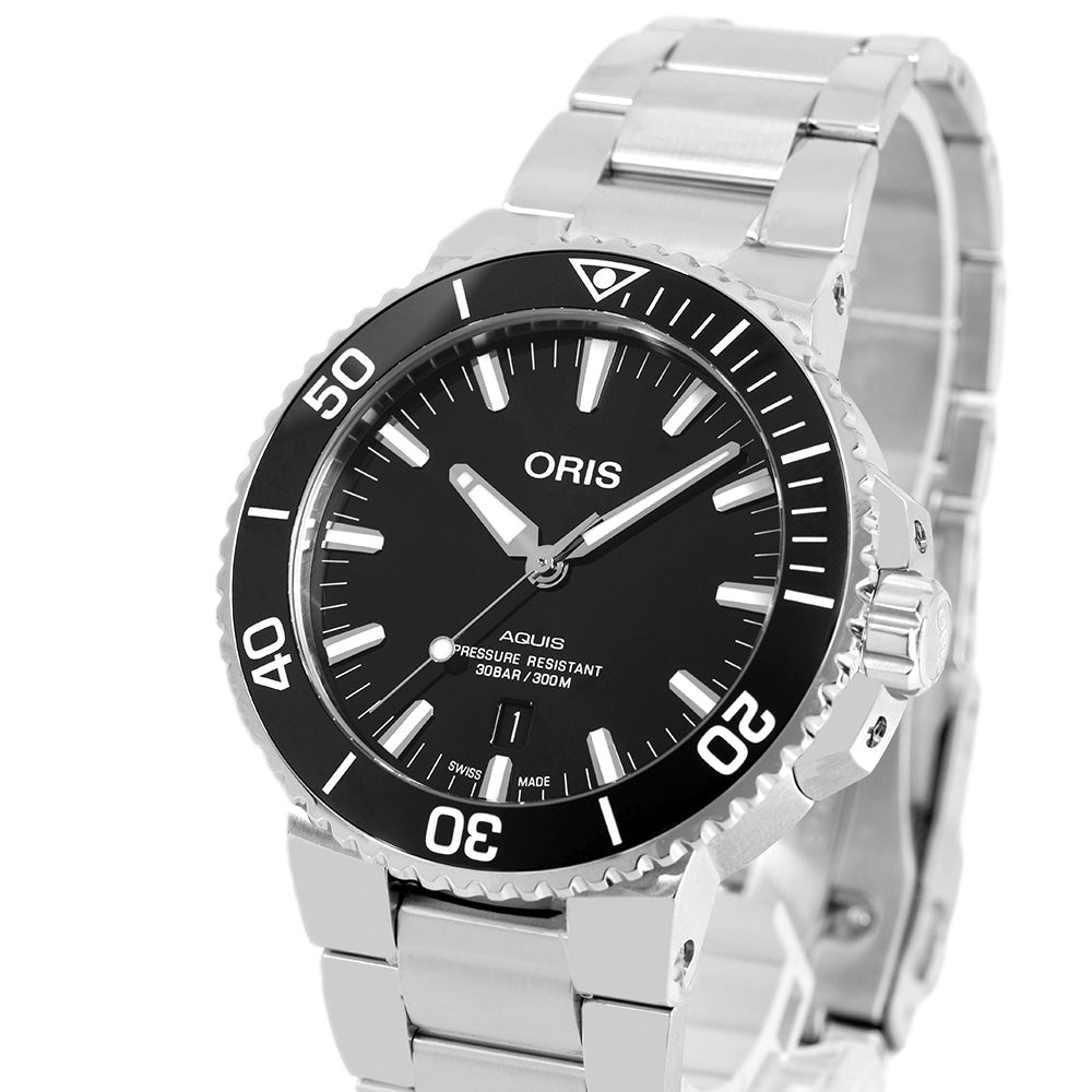 Oris 01 733 7730 4134-07 8 24 05PEB Aquis Black Dial Auto