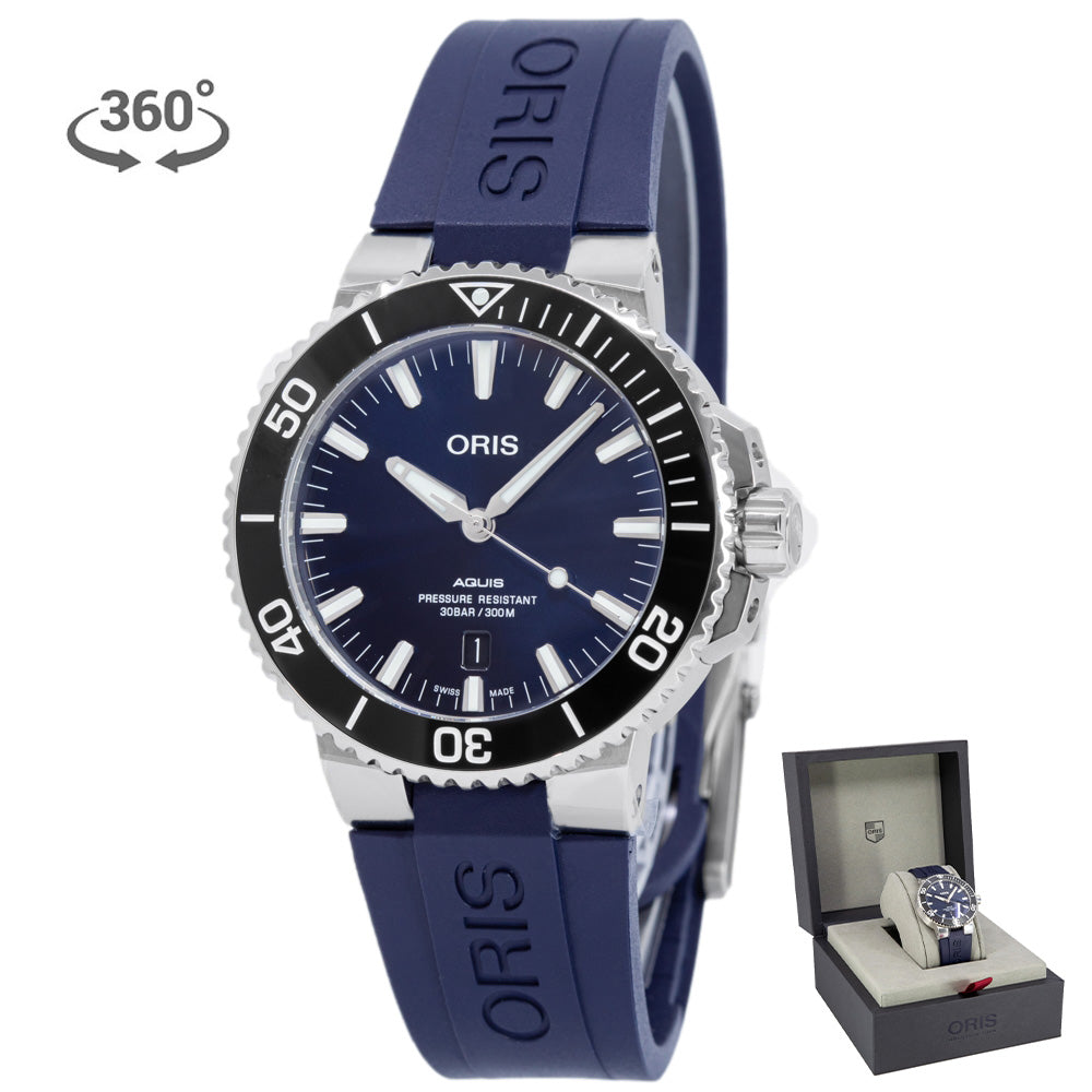 01 733 7730 4135-07 4 24 65EB-Oris 01 733 7730 4135-07 4 24 65EB Aquis Blue Dial Auto