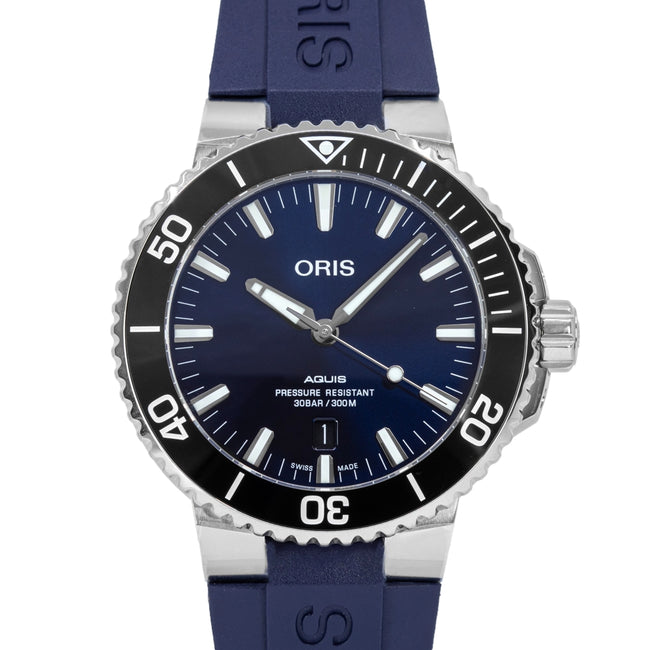 01 733 7730 4135-07 4 24 65EB-Oris 01 733 7730 4135-07 4 24 65EB Aquis Blue Dial Auto