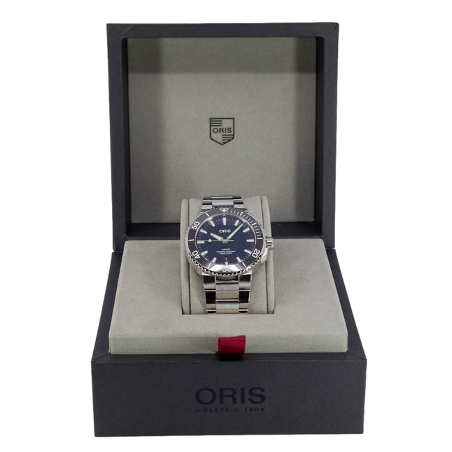 Oris 01 733 7730 4135-07 8 24 05PEB Aquis Blue Dial Auto
