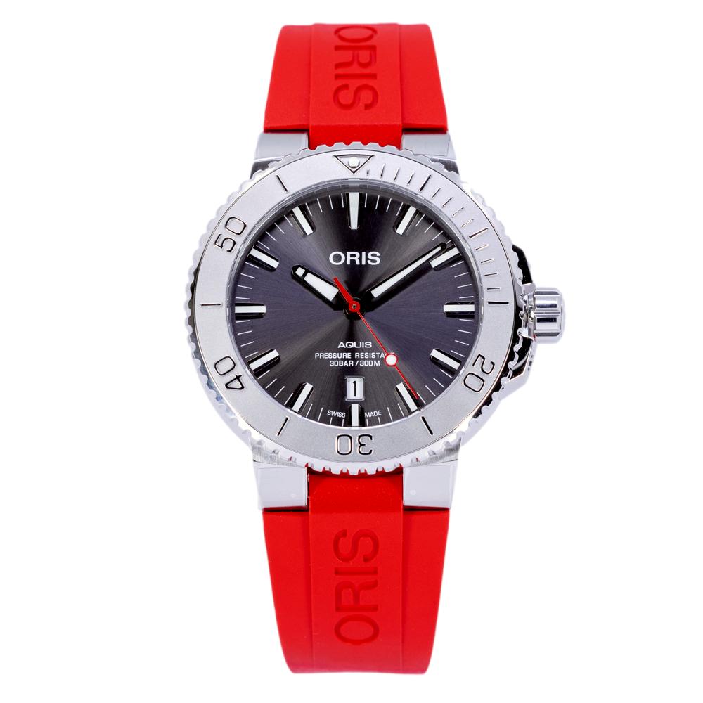 Oris 01 733 7730 4153-07 4 24 66EB Aquis Grey Dial Watch