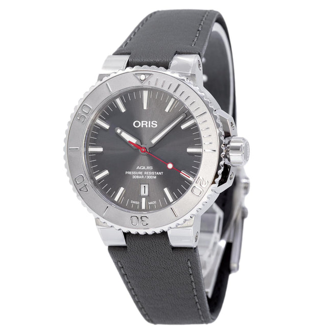 Oris 01 733 7730 4153-07 5 24 11EB Aquis Grey Dial Watch