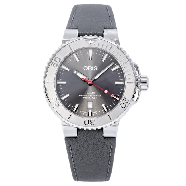 Oris 01 733 7730 4153-07 5 24 11EB Aquis Grey Dial Watch