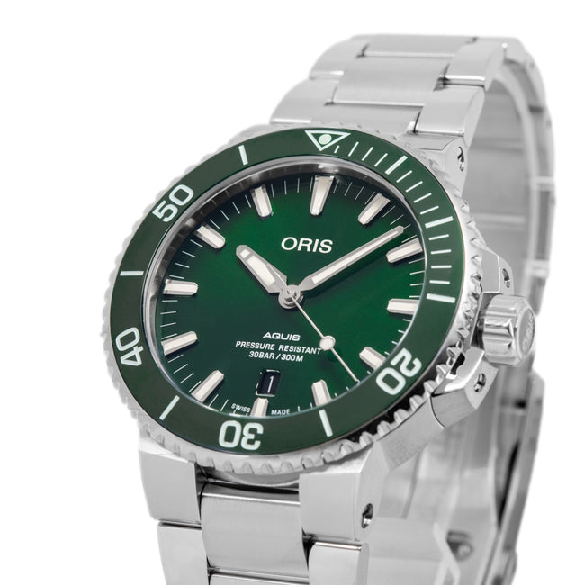 Oris Men's01 733 7730 4157-07 8 24 05PEB Aquis Date Auto