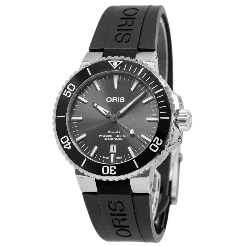 Oris Men's 01 733 7730 7153-07 4 24 64TEB Aquis Titanium