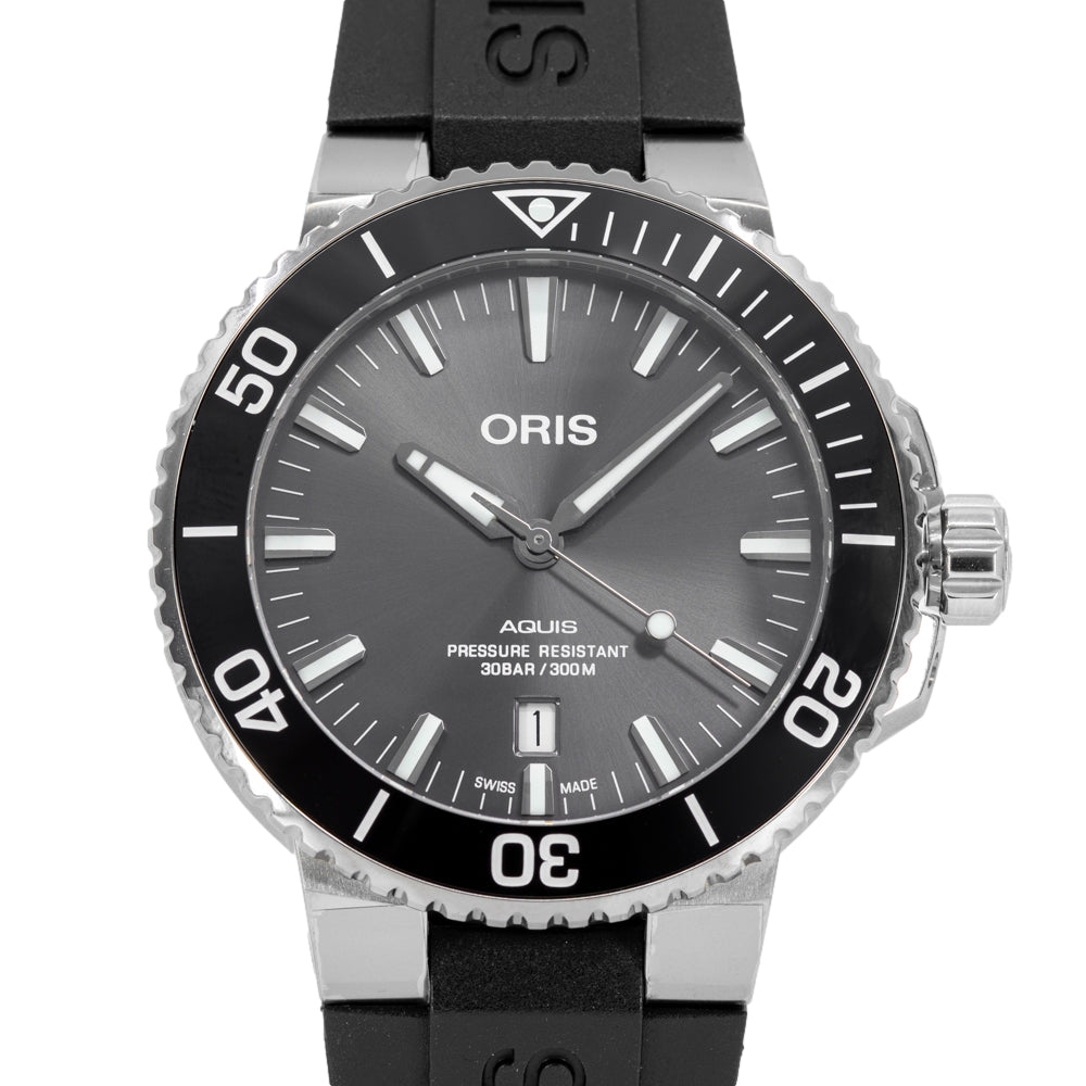 Oris Men's 01 733 7730 7153-07 4 24 64TEB Aquis Titanium