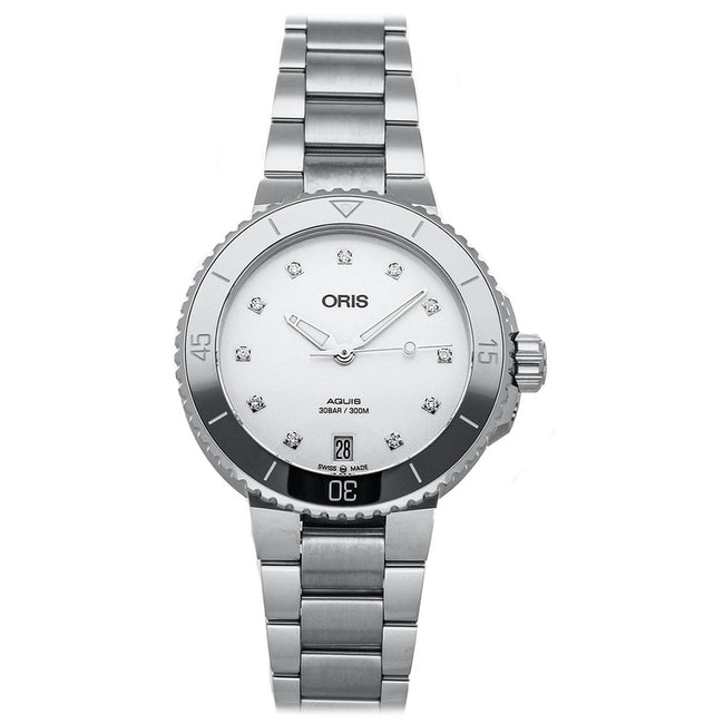 Oris Ladies 01 733 7731 4191-07 8 18 05P Aquis Diamonds Auto