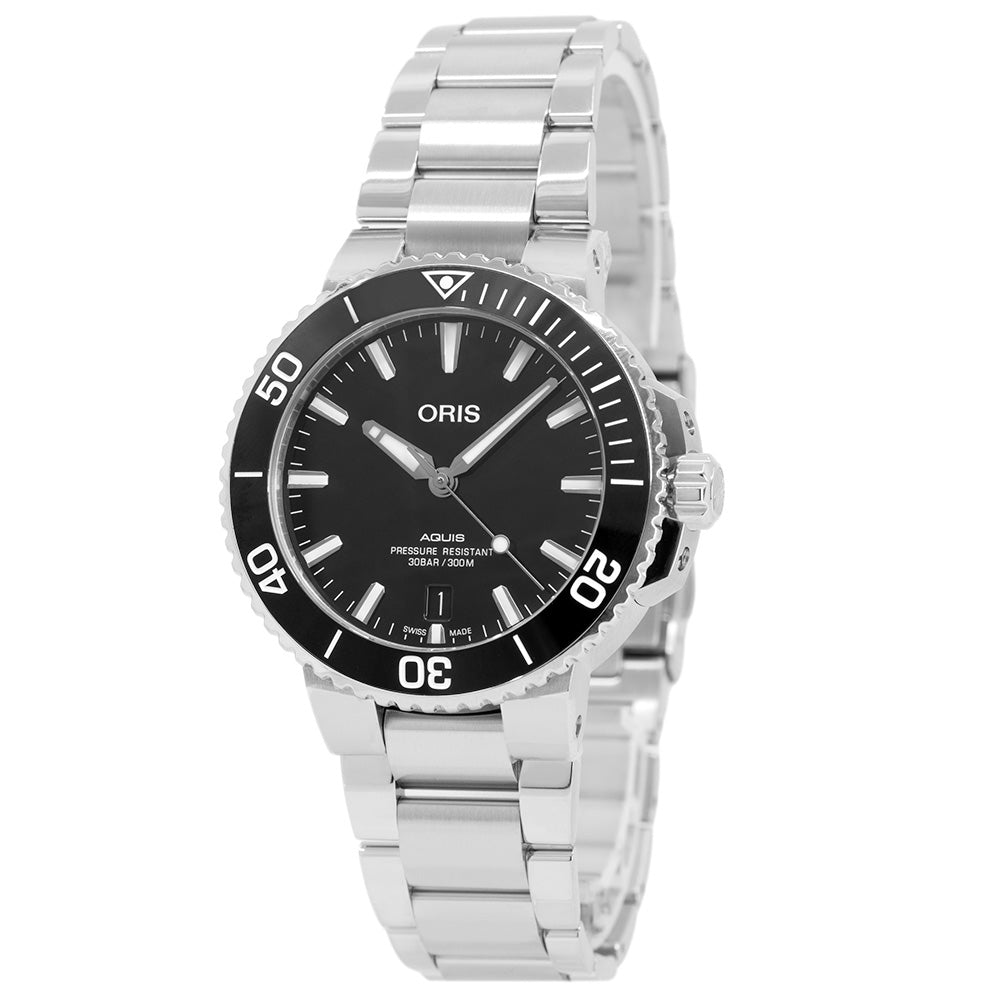 Oris 01 733 7732 4134-07 8 21 05PEB Aquis Black Dial Auto