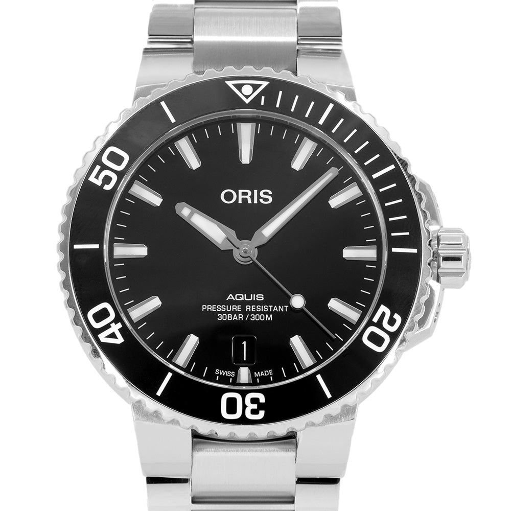 Oris 01 733 7732 4134-07 8 21 05PEB Aquis Black Dial Auto