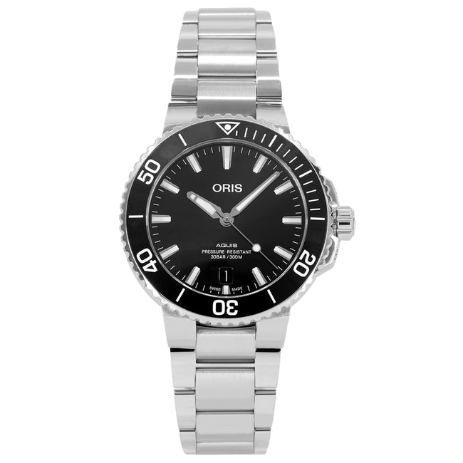 Oris 01 733 7732 4134-07 8 21 05PEB Aquis Black Dial Auto