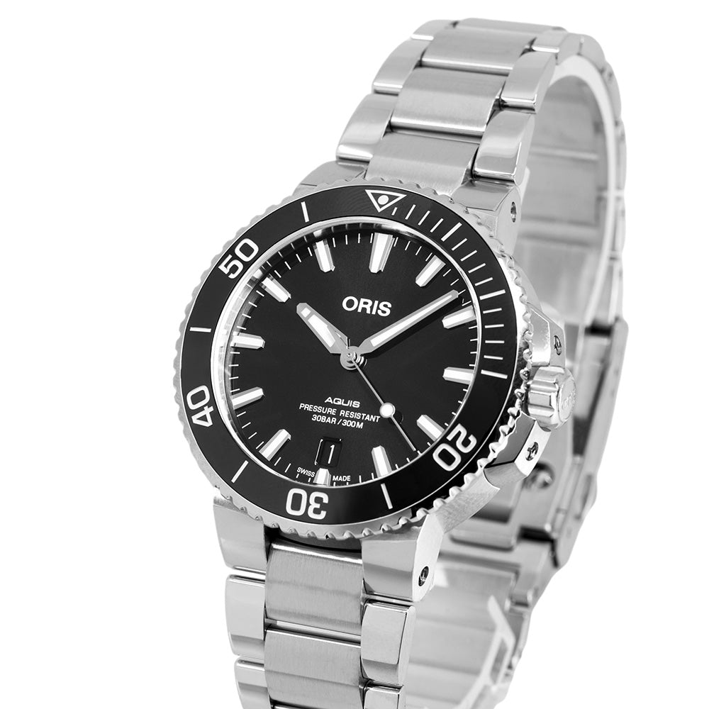 Oris 01 733 7732 4134-07 8 21 05PEB Aquis Black Dial Auto