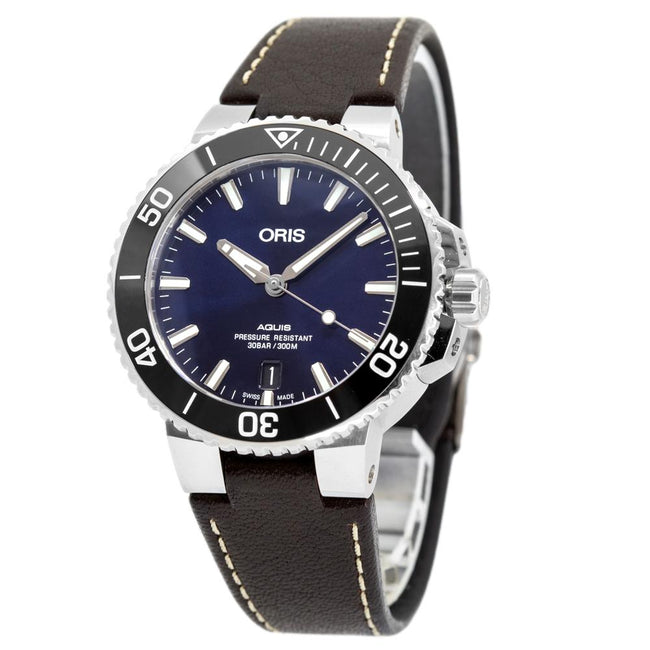 Oris 01 733 7732 4135-07 5 21 10FC Aquis Blue Dial Watch