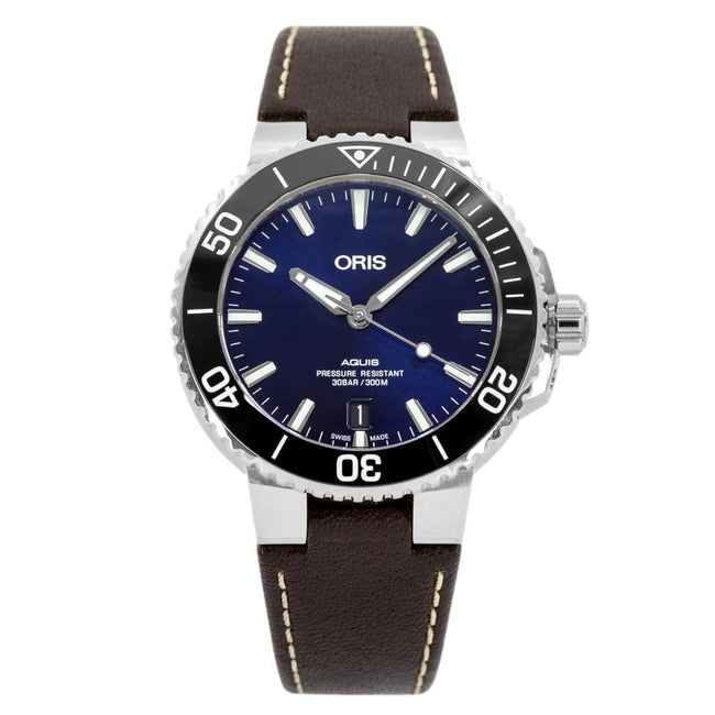 Oris 01 733 7732 4135-07 5 21 10FC Aquis Blue Dial Watch