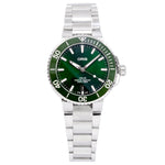 Oris 01 733 7732 4157-07 8 21 05PEB Aquis  Green Dial Watch