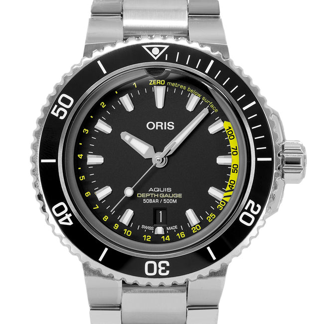 Oris 01 733 7755 4154-Set MB Aquis Depth Gauge Auto
