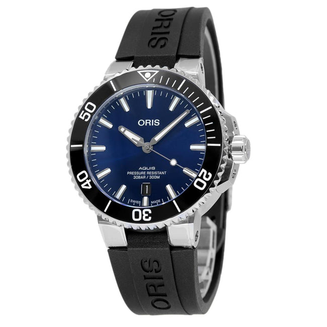 Oris 01 733 7766 4135-07 4 22 64FC Aquis Blue Dial Watch
