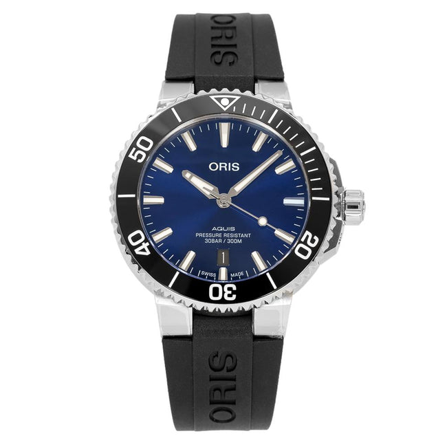 Oris 01 733 7766 4135-07 4 22 64FC Aquis Blue Dial Watch
