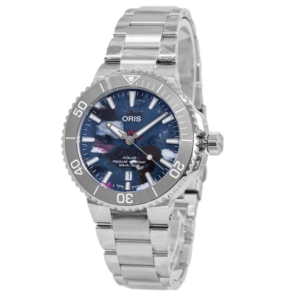 Oris Men's 01 733 7766 4150-Set Aquis Date Upcycle Automatic
