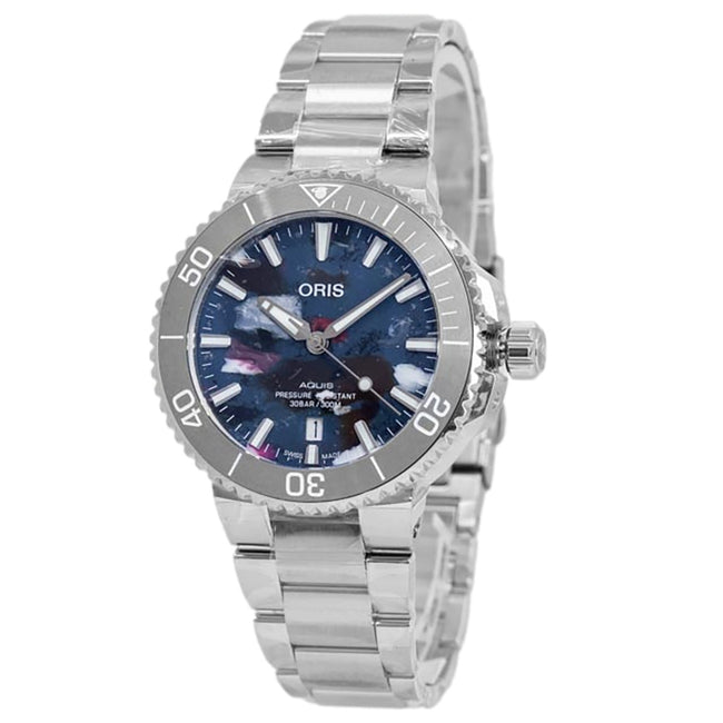 Oris Men's 01 733 7766 4150-Set Aquis Date Upcycle Automatic