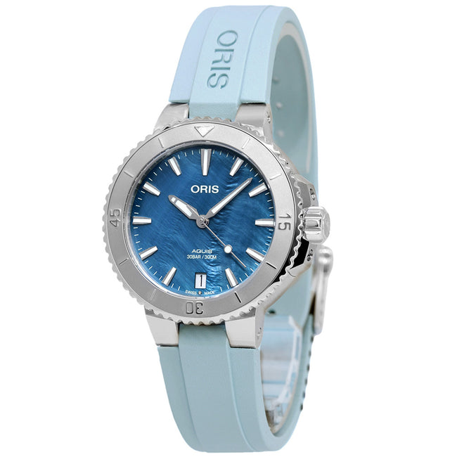 Oris 01 733 7770 4155-07 4 18 65FC Aquis Blue Dial Auto