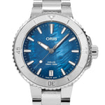 Oris 01 733 7770 4155-07 8 18 05P Aquis Blue Dial Auto