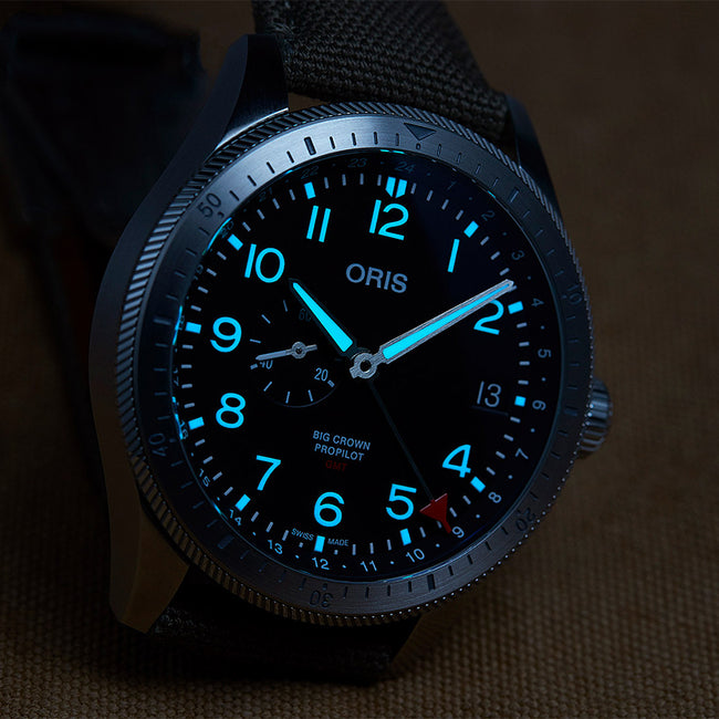 Oris 01748 7756 4064-07 5 22 07LC Big Crown Black Dial Watch