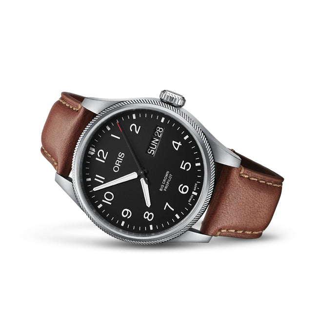 Oris 01 752 7760 4164-07 5 22 07LC Big Date Black Dial Watch