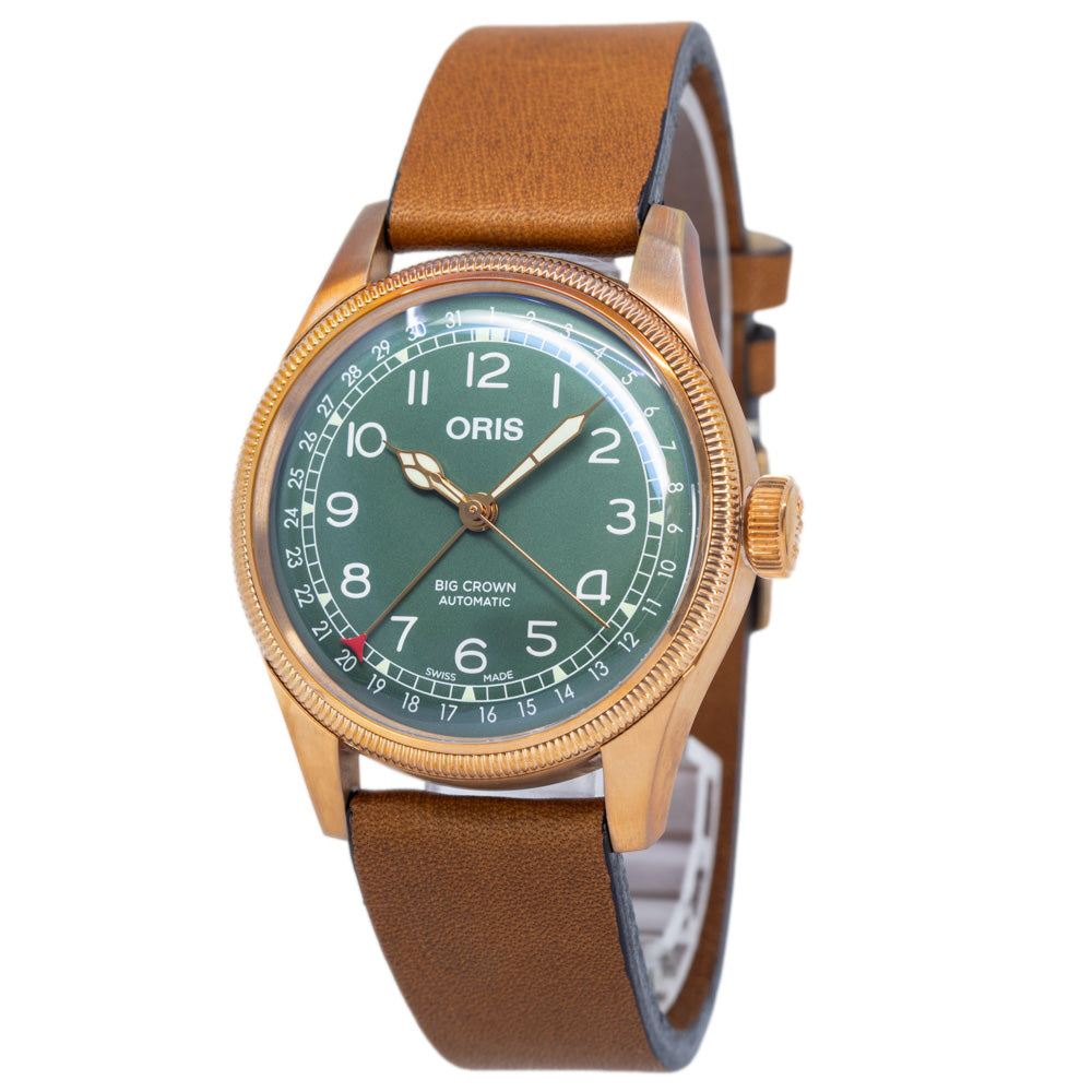 Oris 01 754 7741 3167-075 20 58BR Big Crown Green Dial Watch