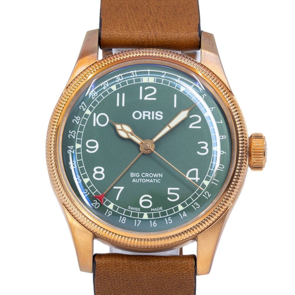 Oris 01 754 7741 3167-075 20 58BR Big Crown Green Dial Watch