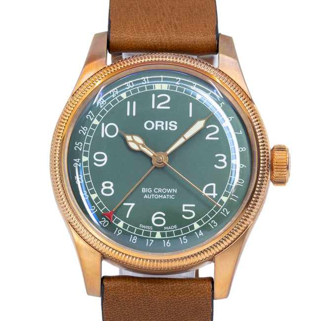 Oris 01 754 7741 3167-075 20 58BR Big Crown Green Dial Watch