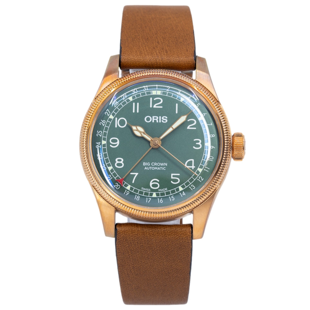 Oris 01 754 7741 3167-075 20 58BR Big Crown Green Dial Watch