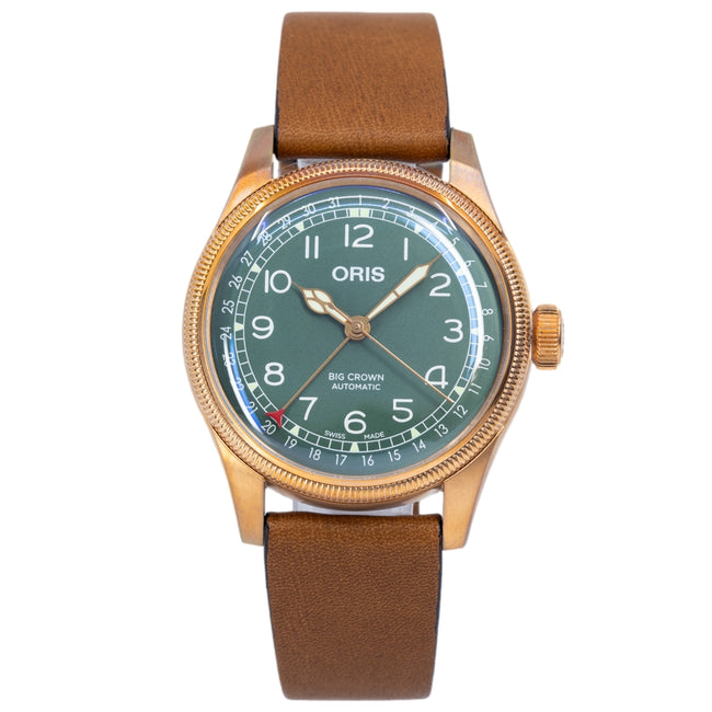 Oris 01 754 7741 3167-075 20 58BR Big Crown Green Dial Watch